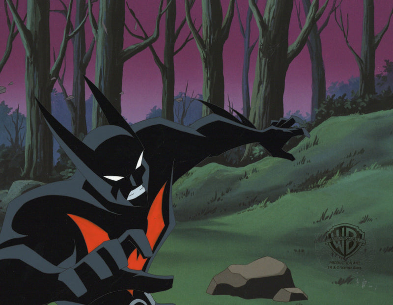 Batman Beyond Original Production Cel with Matching Drawing: Batman