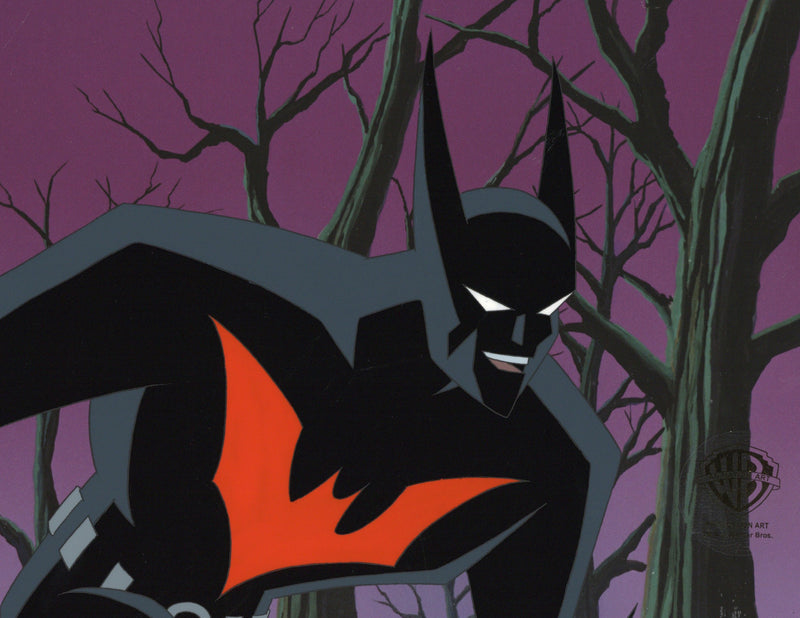 Batman Beyond Original Production Cel with Matching Drawing: Batman