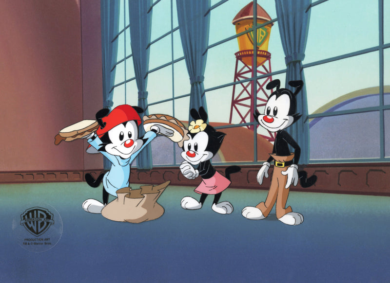 Animaniacs Original Production Cel: Wakko, Yakko, and Dot