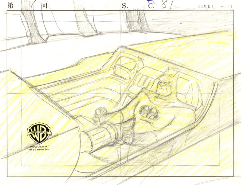 Batman: the Animated Series Original Production Drawing: Batman