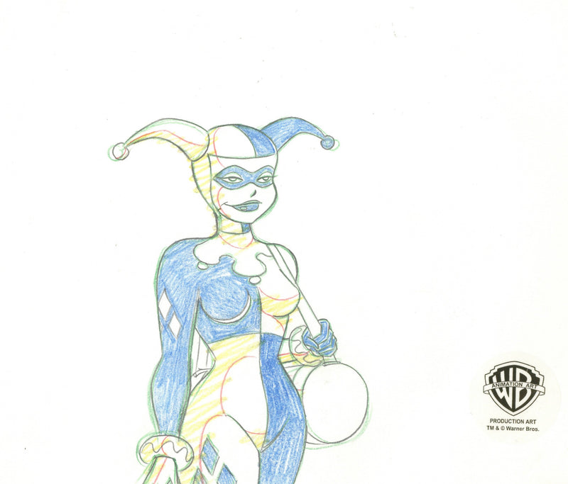 Batman The Animated Series Original Production Drawing: Harley Quinn