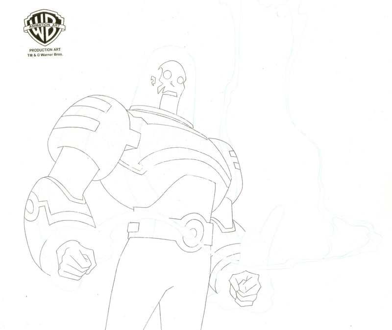Batman Beyond Original Production Cel with Matching Drawing: Mr. Freeze