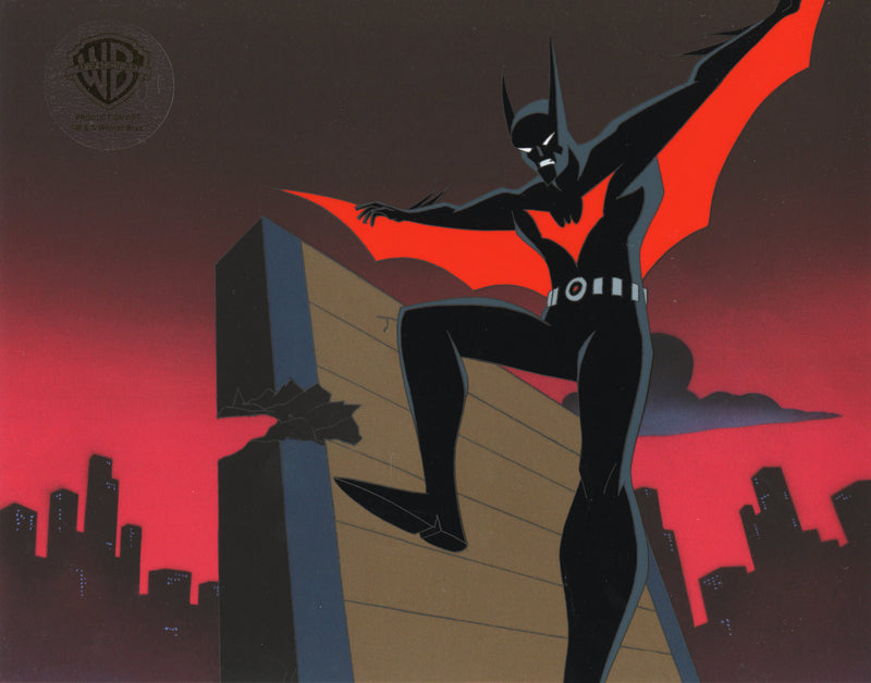 Batman Beyond Original Production Cel with Matching Drawing: Batman