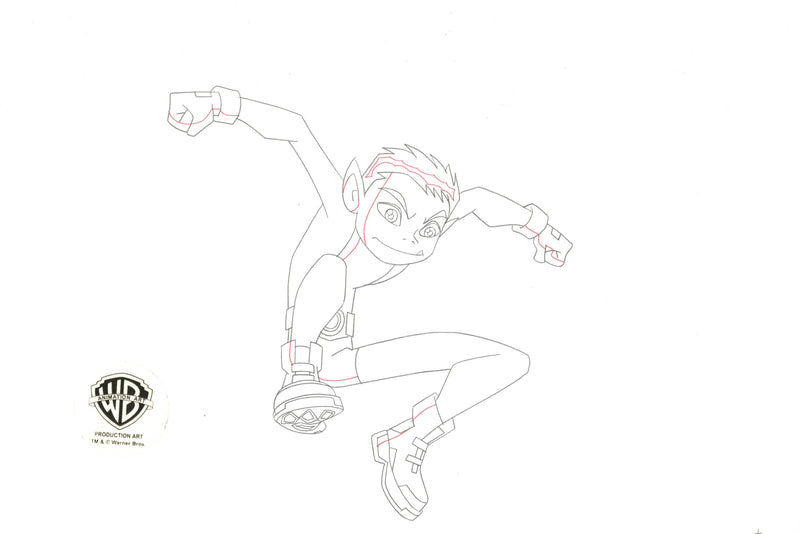 Teen Titans Original Production Drawing: Beast Boy