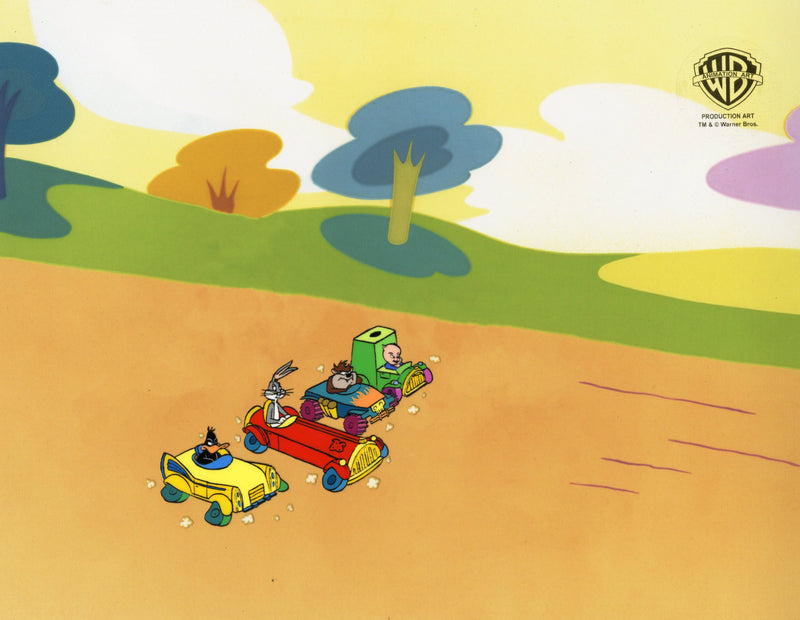 Looney Tunes Original Production Cel: Daffy, Bugs, Taz, Porky
