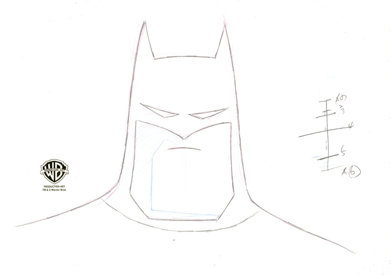 Batman: Mystery of the Batwoman Original Production Drawing: Batman