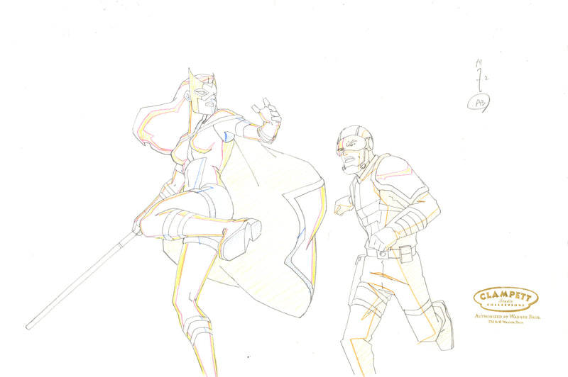 Justice League Unlimited Original Production Drawing: Huntress