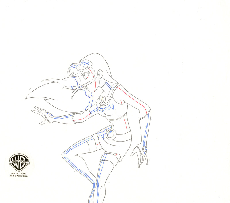 Teen Titans Original Production Drawing: Starfire