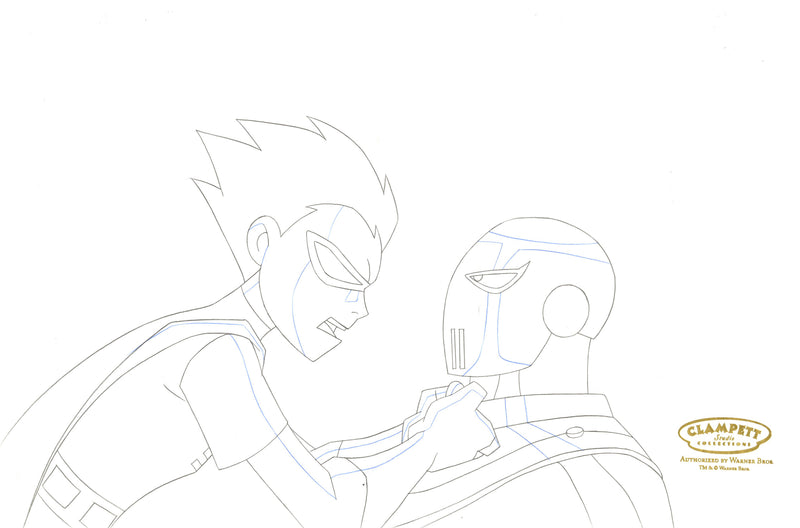 Teen Titans Original Production Drawing: Robin, Slade