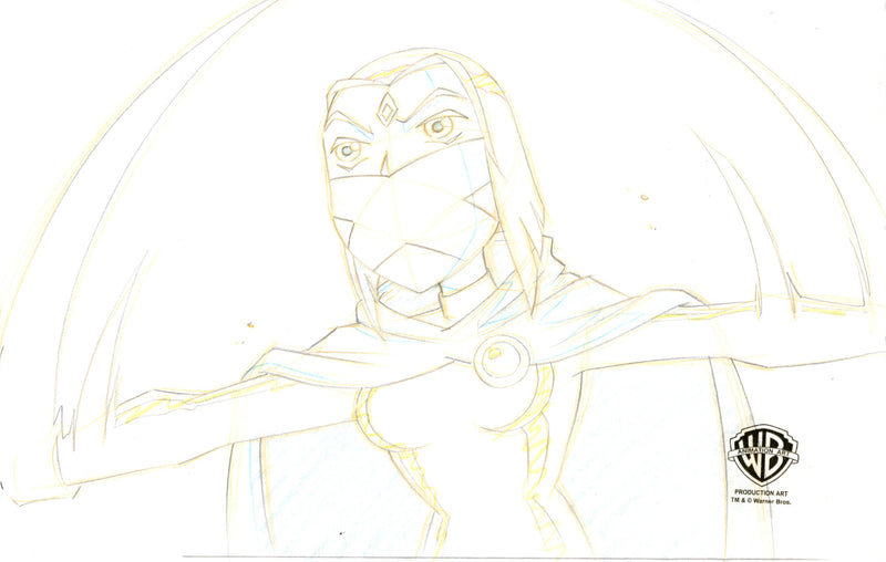 Teen Titans Original Production Drawing: Raven