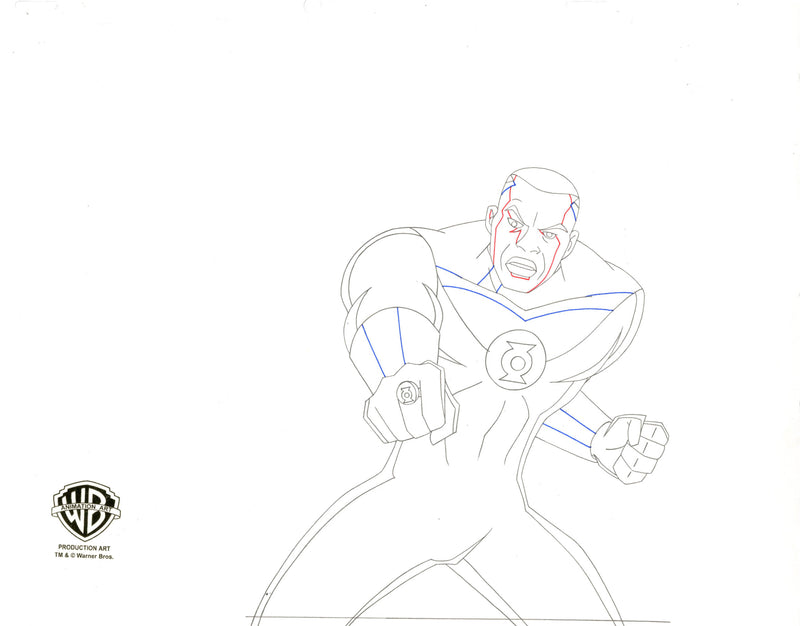 Justice League Original Production Drawing: Green Lantern