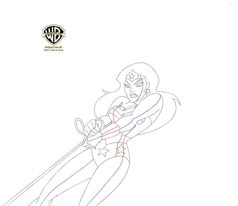 Justice League Original Production Drawing: Wonder Woman