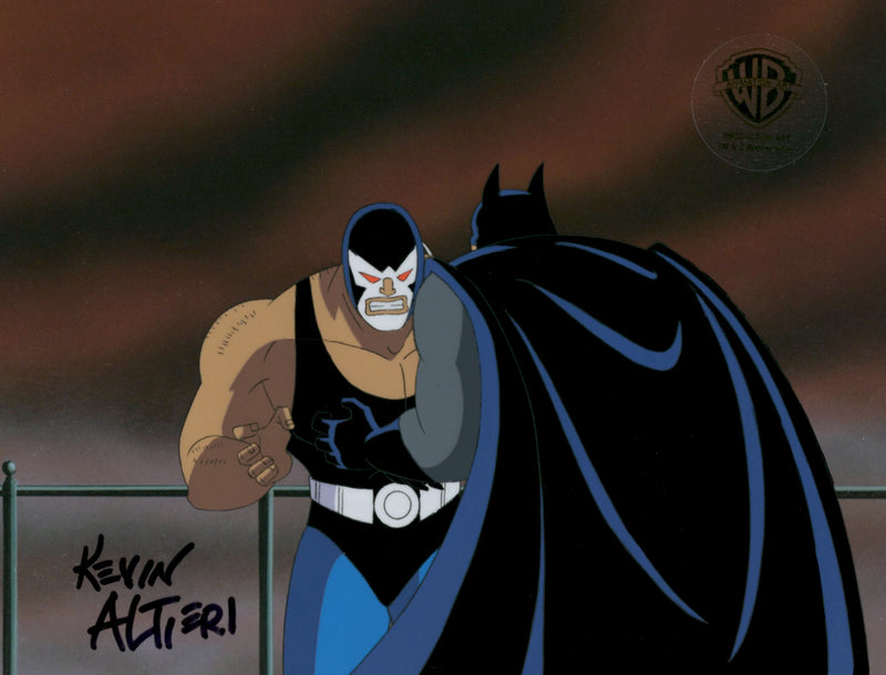 Batman The Animated Series Original Production Cel Signed By Kevin Altieri: Batman, Bane