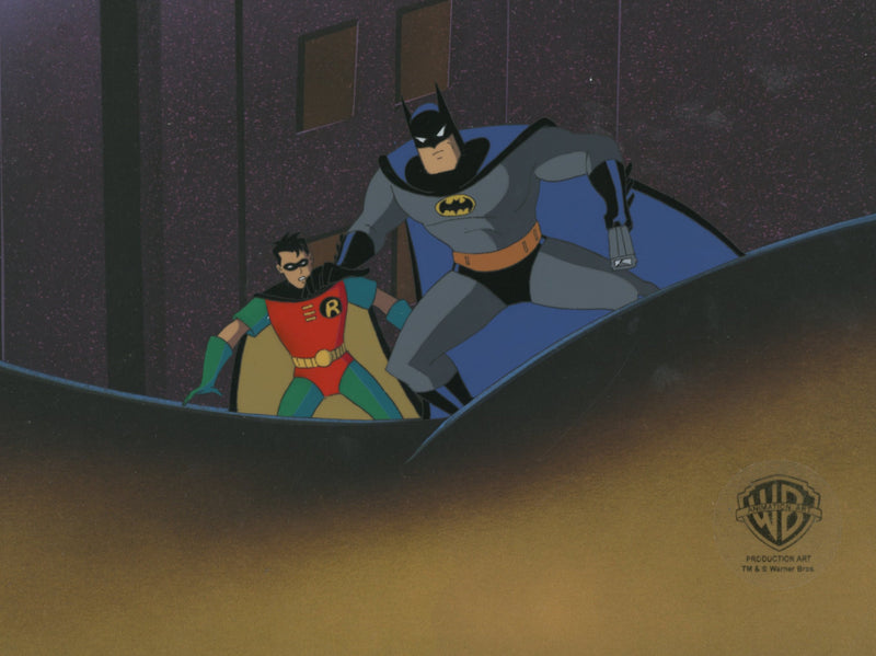 Batman The Animated Series Original Production Cel: Batman and Robin