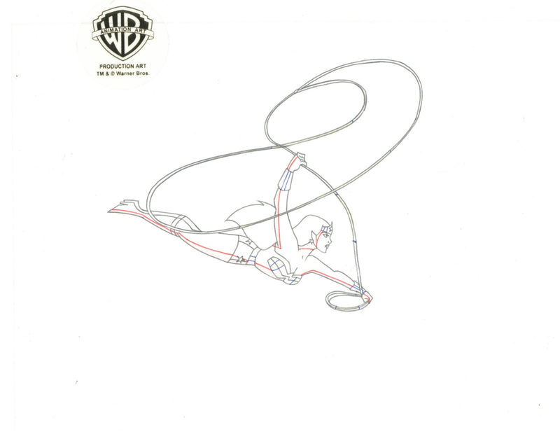 Justice League Unlimited Original Production Drawing: Wonder Woman