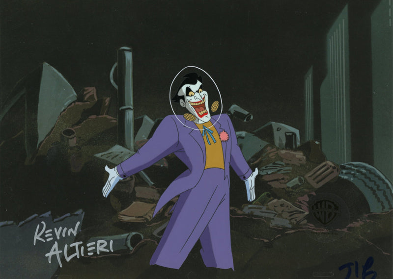 Batman The Animated Series Original Production Cel Signed By Kevin Altieri: Joker