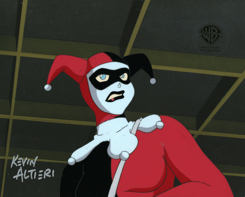 Batman The Animated Series Original Production Cel Signed By Kevin Altieri: Harley