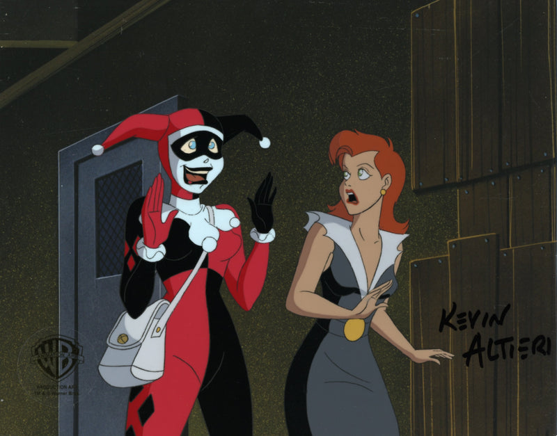 Batman The Animated Series Original Production Cel Signed By Kevin Altieri: Harley, Veronica Vreeland