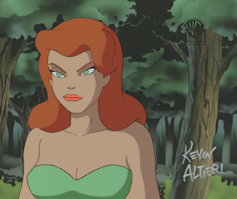 Batman The Animated Series Original Production Cel Signed By Kevin Altieri: Poison Ivy