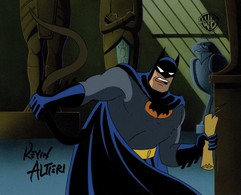Batman The Animated Series Original Production Cel Signed By Kevin Altieri: Batman