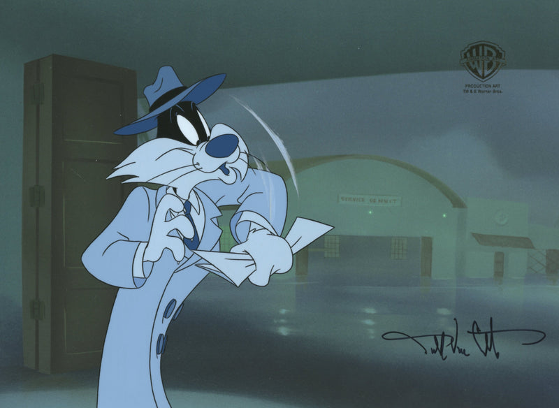 Looney Tunes Original Production Cel signed by Darrell Van Citters: Sylvester