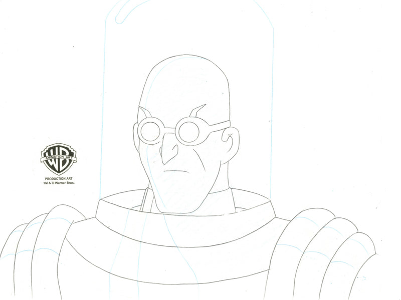 Batman The Animated Series Original Production Cel with Matching Drawing: Mr. Freeze