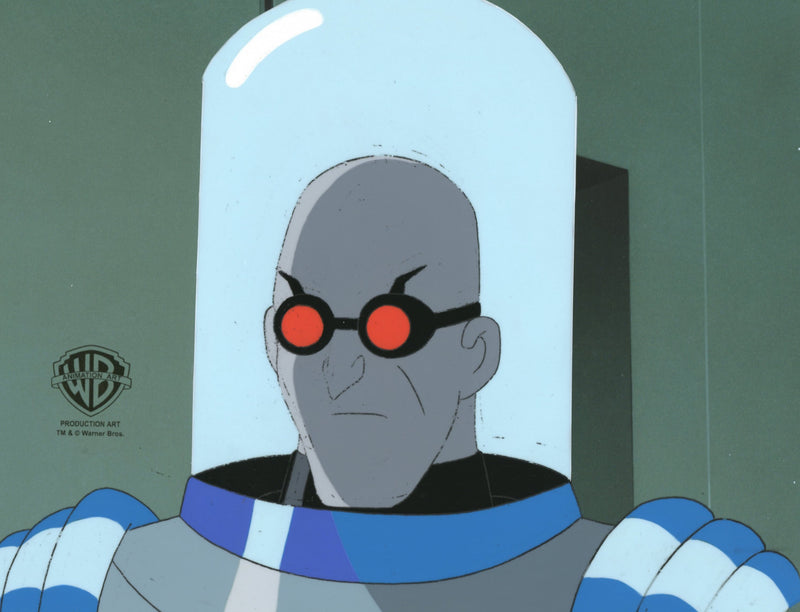 Batman The Animated Series Original Production Cel with Matching Drawing: Mr. Freeze