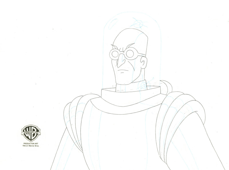 Batman The Animated Series Original Production Cel with Matching Drawing: Mr. Freeze