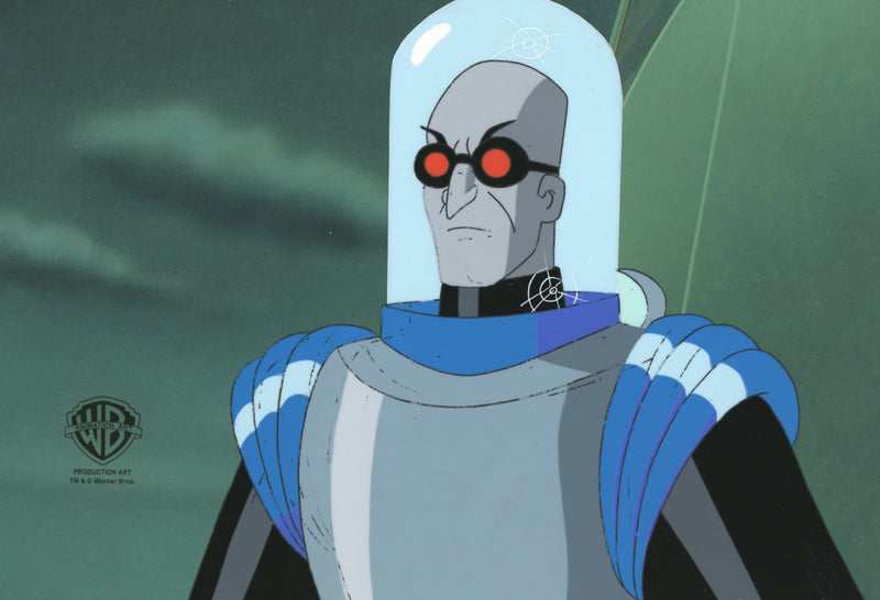 Batman The Animated Series Original Production Cel with Matching Drawing: Mr. Freeze