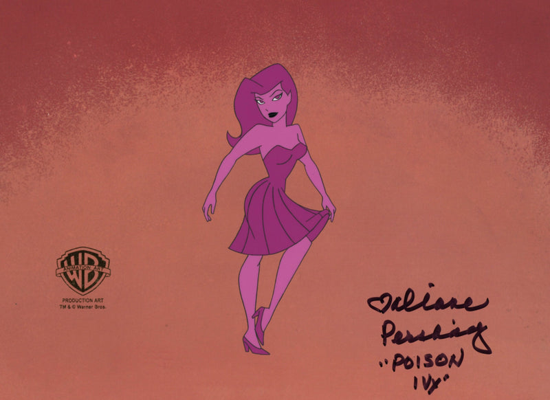 The New Batman Adventures Original Production Cel Signed by Diane Pershing: Poison Ivy