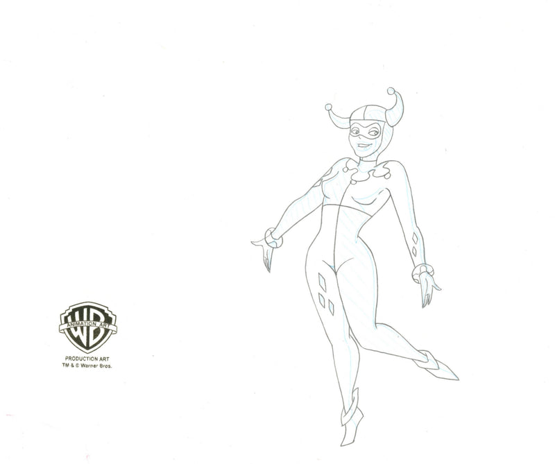 Batman The Animated Series Original Production Drawing: Harley Quinn