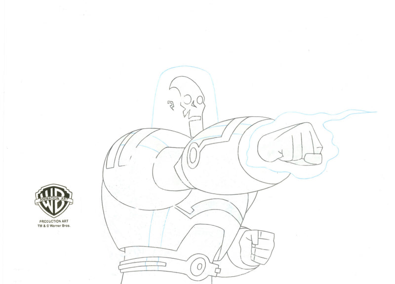 Batman Beyond Original Production Cel with Matching Drawing: Mr. Freeze
