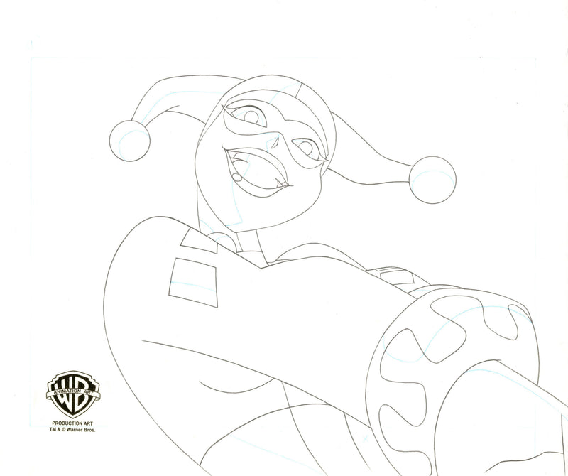 The New Batman Adventures Original Production Drawing: Harley Quinn