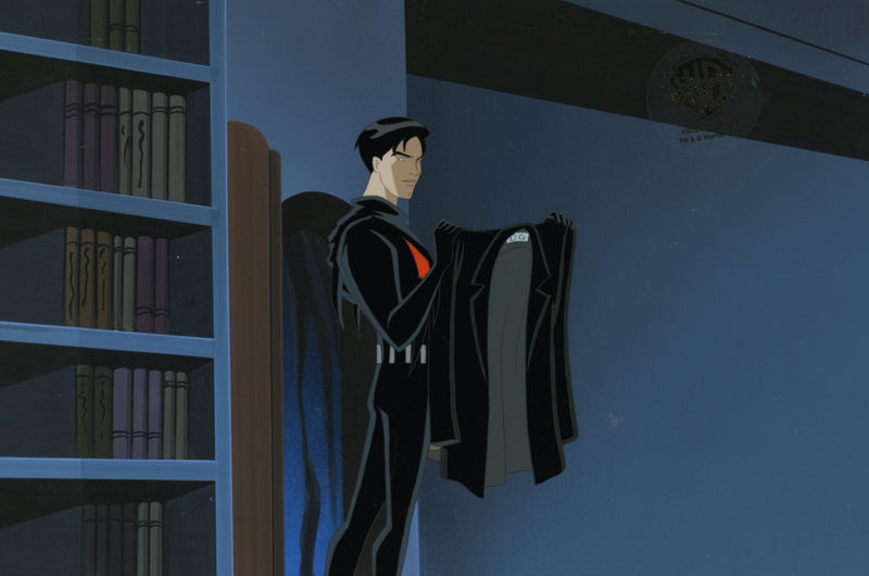 Batman Beyond Original Production Cel on Original Background with Matching Drawing: Terry McGinnis