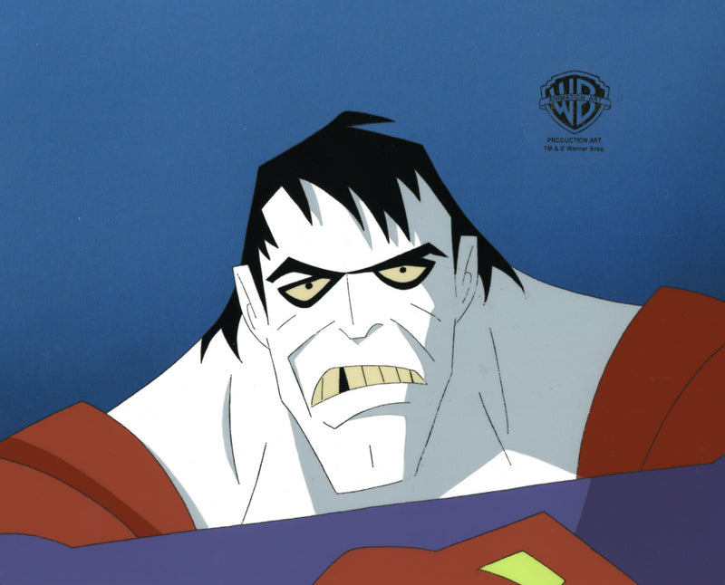 Superman the Animated Series Original Production Cel with Matching Drawing: Bizarro