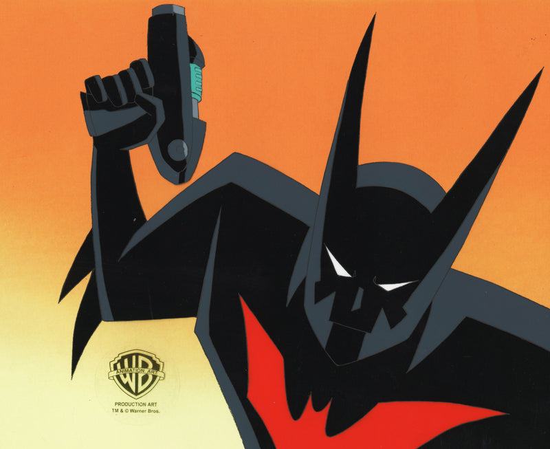 Batman Beyond Original Production Cel with Matching Drawing: Batman