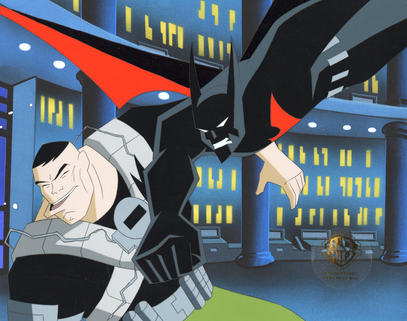 Batman Beyond Original Production Cel with Matching Drawing: Batman, Mad Stan