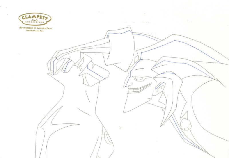 The Batman Original Production Drawing: Batman and Joker