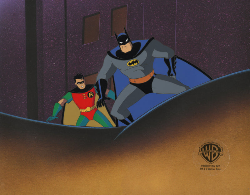 Batman The Animated Series Original Production Cel: Batman and Robin