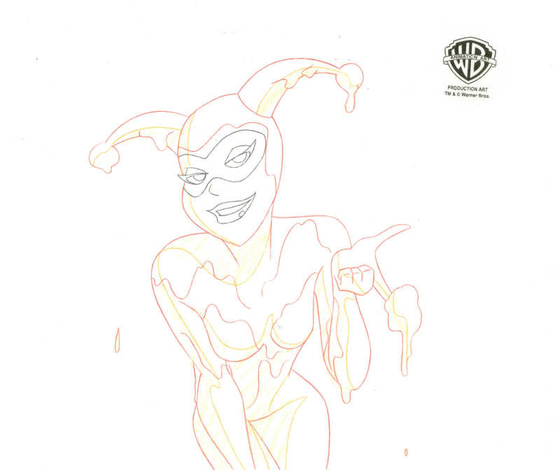 The New Batman Adventures Original Production Drawing: Harley Quinn