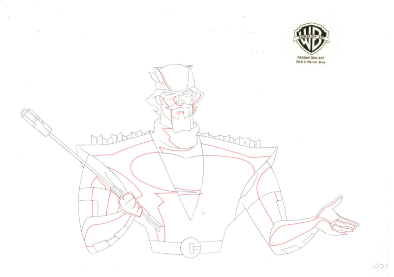 Justice League Unlimited Original Production Drawing: Green Arrow