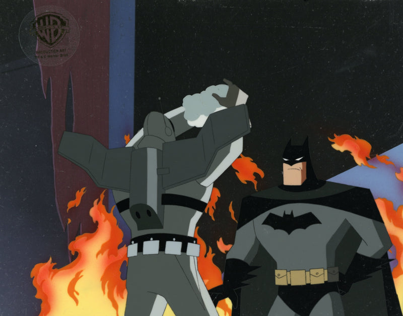 The New Batman Adventures Original Production Cel on Original Background: Batman, Firefly