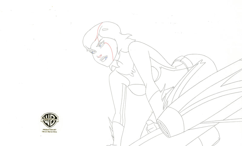 Batman: Mystery of the Batwoman Original Production Drawing: Batwoman (Rocky Ballantine)