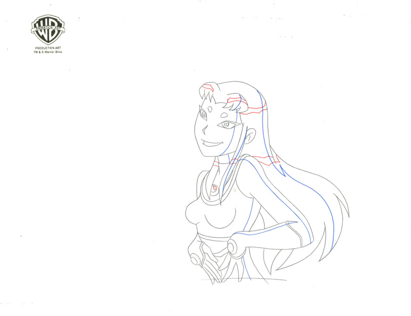 Teen Titans Original Production Drawing: Blackfire