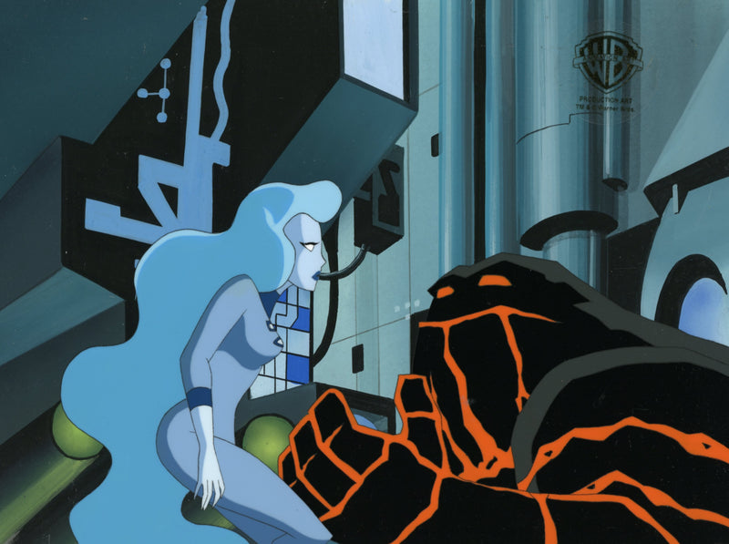 Batman Beyond Original Production Cel on Original Background with Matching Drawings: Freon, Magma