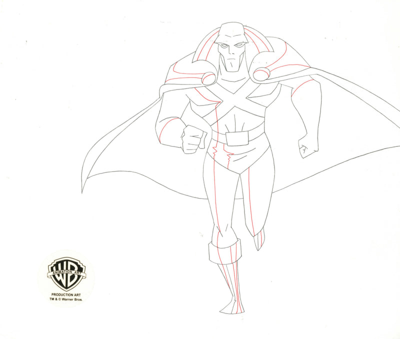 Justice League Original Production Drawing: Martian Manhunter