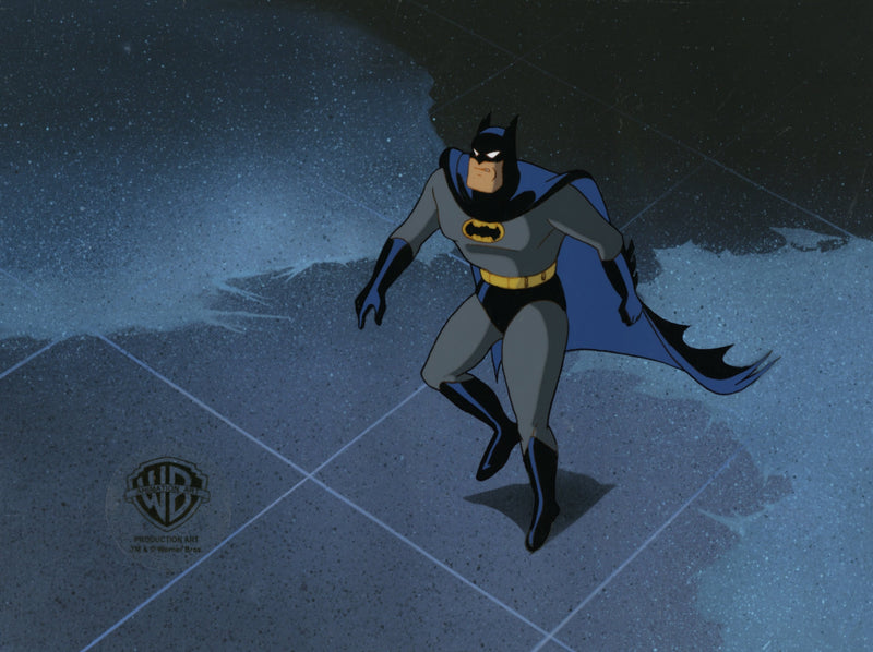 Batman The Animated Series Original Production Cel with Matching Drawing: Batman