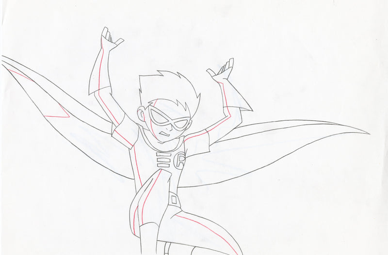 Teen Titans Original Production Drawing: Robin