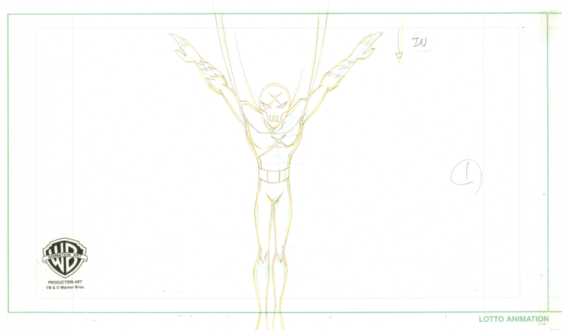 Teen Titans Original Production Pan Drawing: Red X