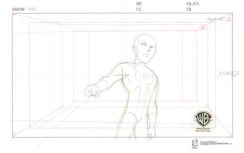 Justice League Unlimited Original Production Drawing: Kai-Ro